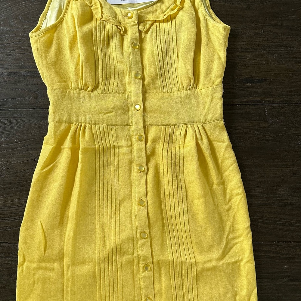 Walter Baker Yellow Sleeveless Dress